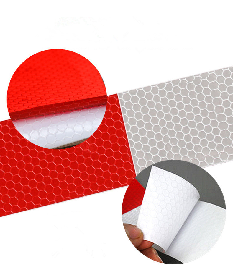 反光膜兩麵對比